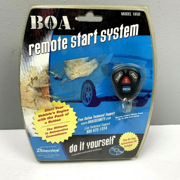 Boa Remote Start System Model 165B CD Easy Install Sealed Box Car Automobile - Picture 1 of 7